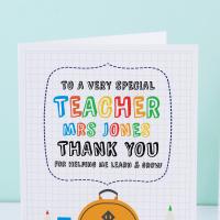 Teaching Assistant Card Personalised, Assistant Teacher Gift, Thank You Teacher, Teaching Assistant Gift, Thanks for Helping me Grow