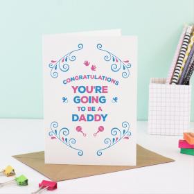 New Dad Card, You're going to be a Daddy Card - Going to be a Dad,  to be a Father, Expecting Card, Pregnancy Announce, Pregnancy Reveal