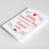 Fiance Valentine's card, card for fiance, finance valentine, happy Valentines day card, fiance gift, card for him, fiance Valentine's day