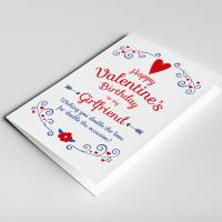 Birthday valentine card, valentine's birthday card, valentine birthday, birthday on valentines day card, card for him, card for her