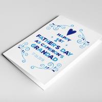 First Father's Day Grandad Card, Grandad Father's Day Card, Grandpa Father's Day, 1st Father's Day Grandad, Father's Day Gift for Grandpa