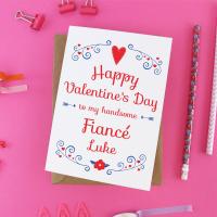 Fiance Valentine's card, card for fiance, finance valentine, happy Valentines day card, fiance gift, card for him, fiance Valentine's day