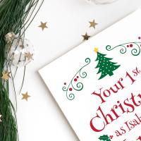 Mummy's 1st Christmas Card, Mum Christmas Gift, First Christmas, Baby 1st Christmas, New Mum Christmas Card, Card for Mum, Mum gift
