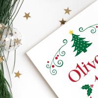 Baby's First Christmas Card, Baby 1st Christmas Card, Baby First Christmas, Babys First Xmas Card, Baby Christmas Gift, Personalised Baby