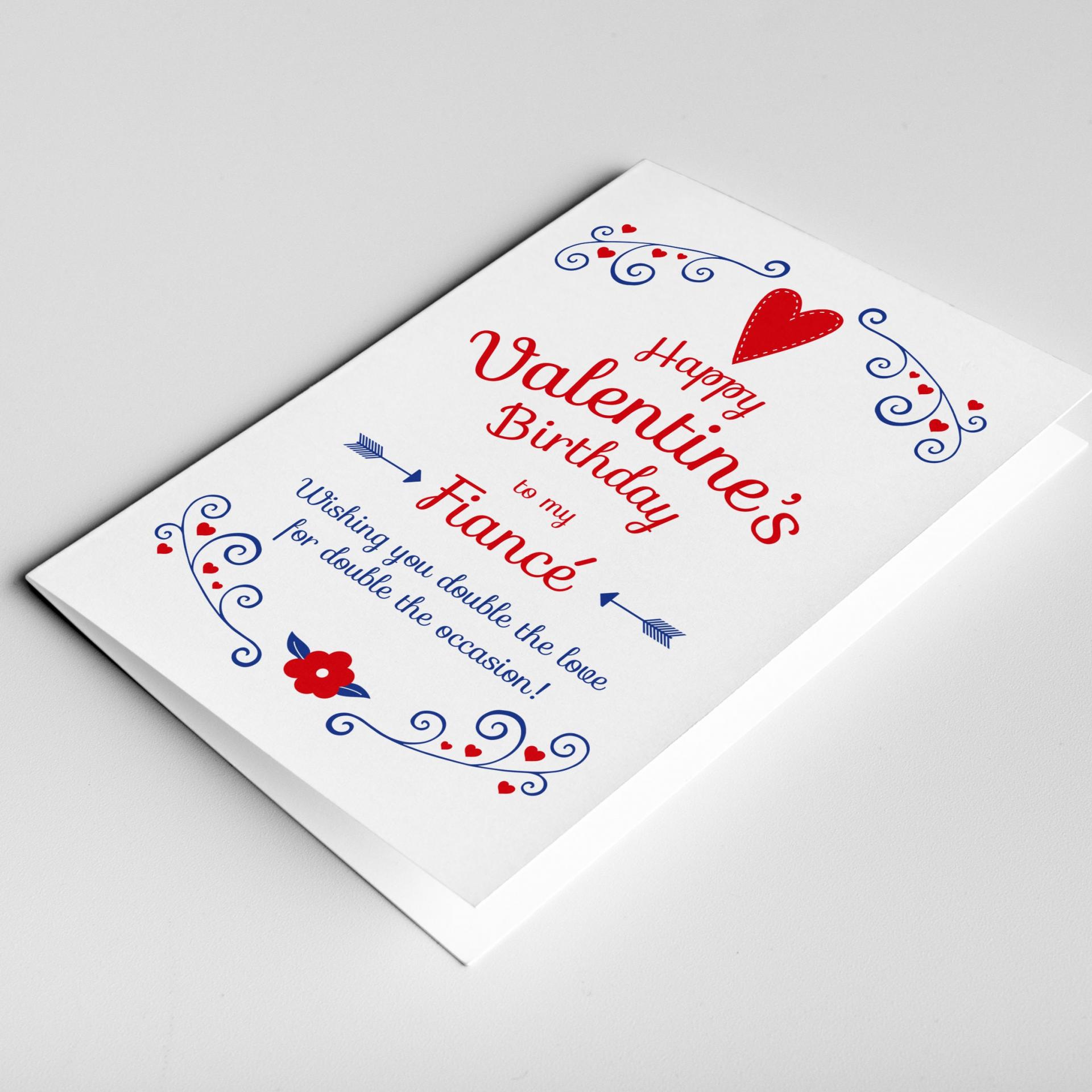 Birthday valentine card, valentine's birthday card, valentine birthday, birthday on valentines day card, card for him, card for her