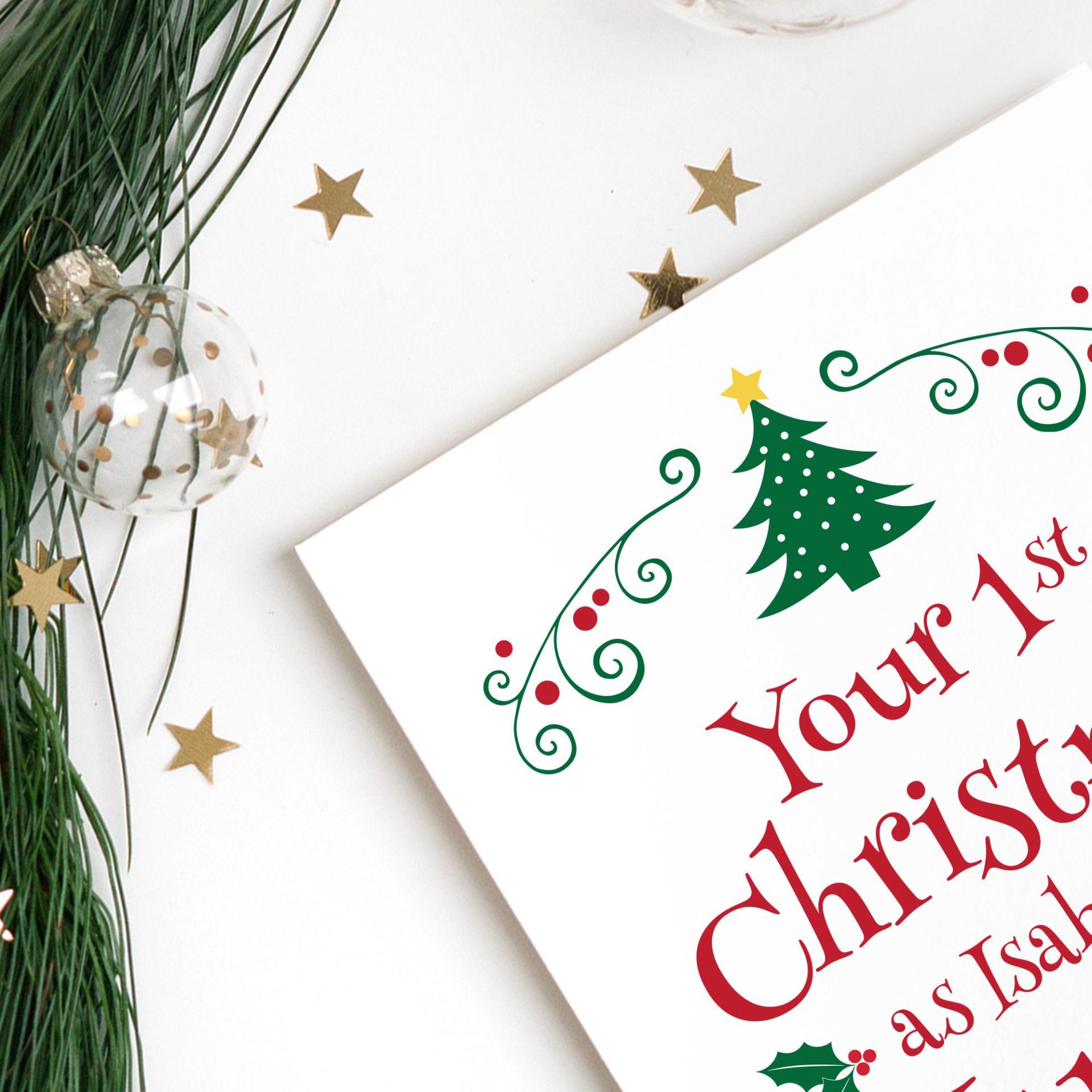 Mummy's 1st Christmas Card, Mum Christmas Gift, First Christmas, Baby 1st Christmas, New Mum Christmas Card, Card for Mum, Mum gift
